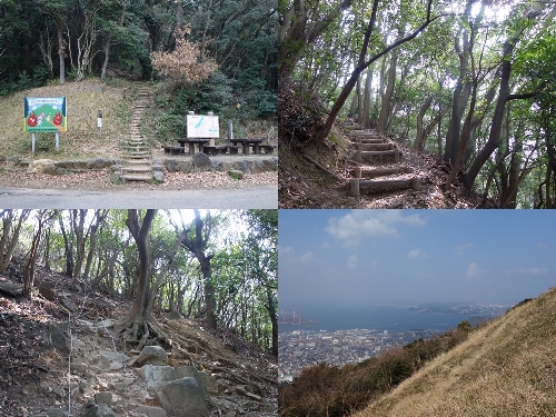 小文字山登山口からのルート