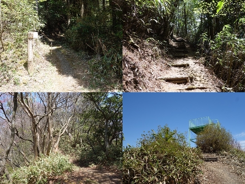 女岳登山口からのルート