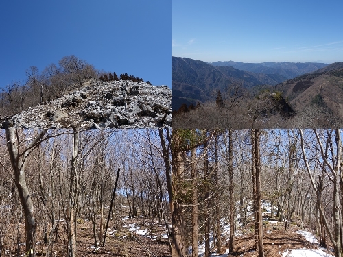 岩宇土山への登山道