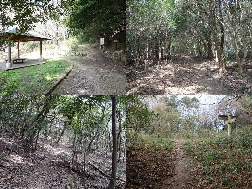 小森江貯水池公園からのルート