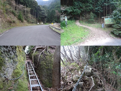 木場登山口からのルート