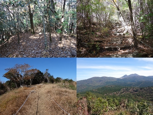 第二峰までの登山道