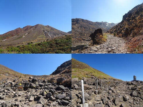 諏蛾守越までの登山道