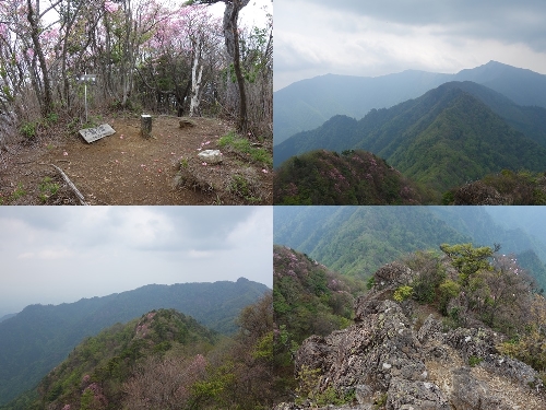 大障子岩山頂