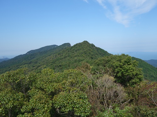 念珠岳、烏帽子岳方面