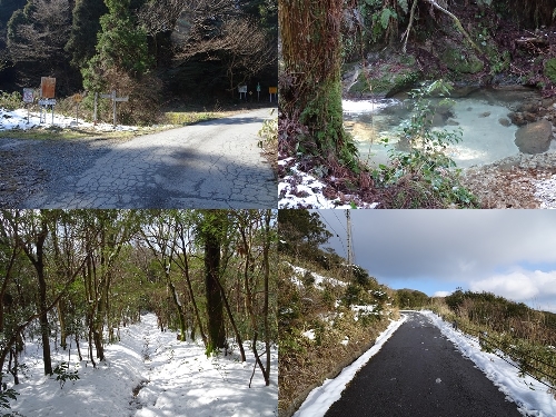 椎原峠へのルート