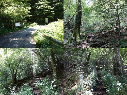 日田側の登山口