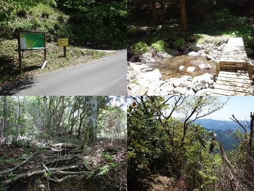 登山口と登山道