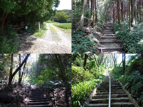 城山公園からのルート