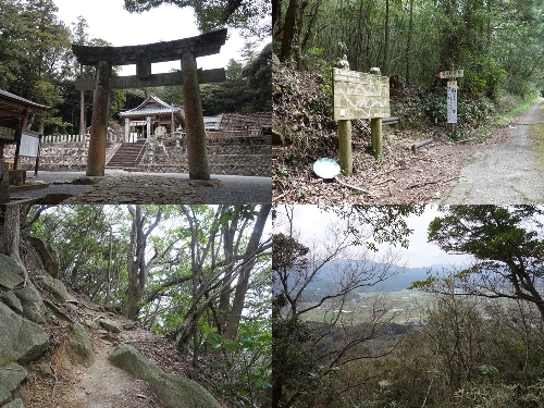 高祖神社からのルート