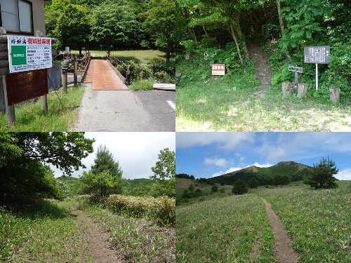 筋湯温泉登山口からのルート