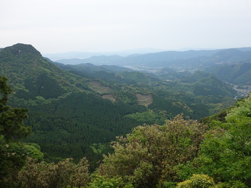 北尾根ルートでの展望