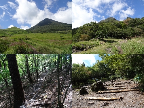 正面登山口からのルート