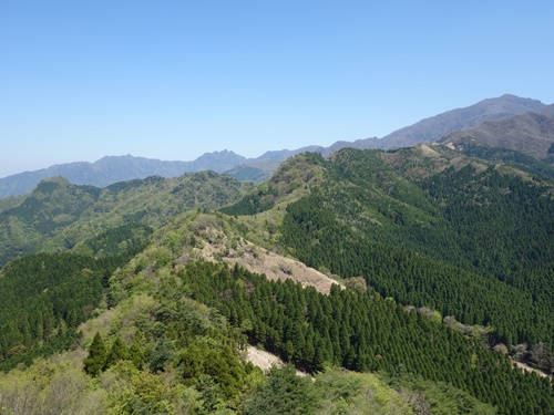縦走路と祖母山